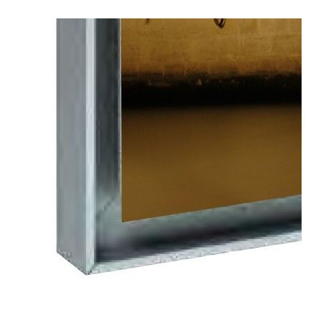 Caisse américaine Anodisé argent satiné 30x40cm