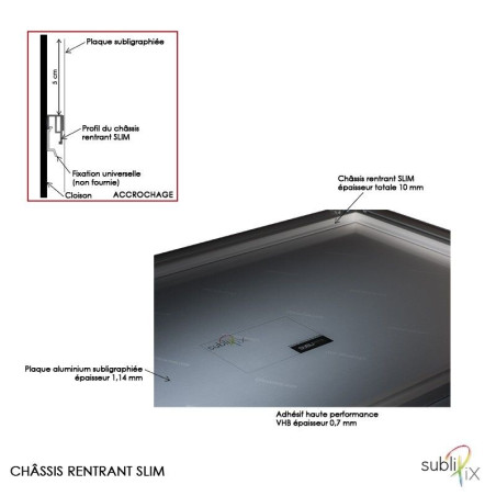 Châssis rentrant SLIM sur mesure